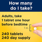 Nature Made Melatonin 3mg Sleep Aids for Adults, 100% Drug Free Sleep Aid, Sleep Supplements, 240 Tablets, 240 Day Supply