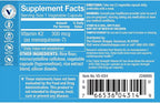 The Vitamin Shoppe Vitamin K2 MK-7 300mcg Triple Strength - Bone & Heart Health | Menaquinone-7 | 60 Vegetable Capsules | High Potency