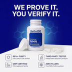 NMN Supplement 500mg - Delayed Release NAD+ for Longevity & Energy - Pure Nicotinamide Mononucleotide for Cellular Repair - High Absorption NMNH Alternative - 60 Day Supply