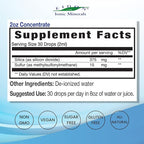 Eidon Supplement Liquid Concentrate - Contains Ionic Silica and Sulfur, Support Drops for Stronger Hair, Skin, and Nails, Bioavailable, No Additives or Preservatives - 2 oz