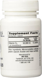 BioTech Pharmacal - D3-50 (50,000 IU) - 100 Caps (FFP)