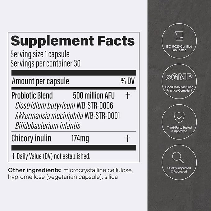 Pendulum GLP-1 Probiotic – Supports Appetite Control and Craving Management, Naturally | Improves Regularity & Gut Health with Akkermansia & Other Strains (30 Capsules)