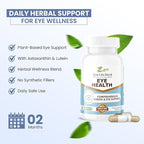 ZEN LIFE HERB Eye Health with Panax Notoginseng Astaxanthin Lutein and Zeaxanthin (60 Capsules) | GMP Certified