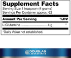 Douglas Laboratories L-Glutamine Powder | Supports Structure and Function of The Gastrointestinal (GI) Tract and Immune System | 250 Grams