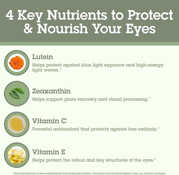 Quantum Health See Lutein+, Lutein & Zeaxanthin Eye Supplement, with Eye Vitamins C and E, Helps Maintain Overall Eye Health - 30 Softgels, 30-Day Supply