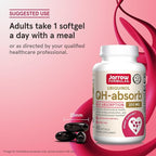 Jarrow Formulas QH-absorb 200 mg - High Absorption Co-Q10 - Active Antioxidant Form of Co-Q10 - Supports Mitochondrial Energy Production &Cardiovascular Health - Up to 60 Servings