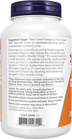 NOW Foods Supplements, D-Mannose Powder, Non-GMO Project Verified, Healthy Urinary Tract*, 6-Ounce