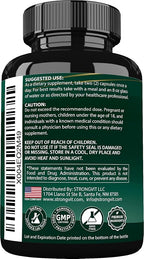 Sea Moss Black Seed Oil Ashwagandha Ginger, Organic Sea Moss Capsules with Burdock Root, Irish Seamoss Pills with Bladderwrack, Advanced Multimineral Supplement, USA