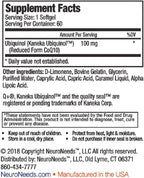 QNeeds® coqh-cf Ubiquinol 100 mg COQ10 Clinically Proven Enhanced Delivery for Maximum Absorption, Enhanced Mitochondrial Support, Antioxidant for Heart Health, 60 Count Softgels