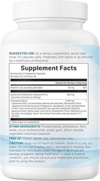 Micro Ingredients Liposomal Reduced Glutathione Complex 3,000mg - 8‑in‑1 Advanced Glutathione Supplement with NAD, Resveratrol, Quercetin, Alpha Lipoic Acid & Vitamin C - 120 Vegetarian Caps