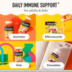 Airborne 750mg Vitamin C Immune Support Supplement Gummies for Adults, Assorted Fruit Flavor, Gluten Free Crafted Blend with Powerful Antioxidants Vitamins A C & E, 42 Gummies (4 Pack)