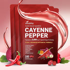 VivoNu Cayenne Pepper Softgels Supplement, Supports Leg Vein, Heart and Blood Vessel Health, with Vitamin E D3+K2 and Extracts of Grape Seed, Hawthorn, Beetroot, Berberine (Softgel / 3 Bag)