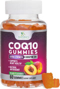 CoQ10 Gummies 100mg Per Serving - 3X Strength, High Absorption, Antioxidant Supplement for Heart Health Support & Energy Production, Ultra Coenzyme Q10 Vitamins, Coq 10 Supplements - 60 Gummies