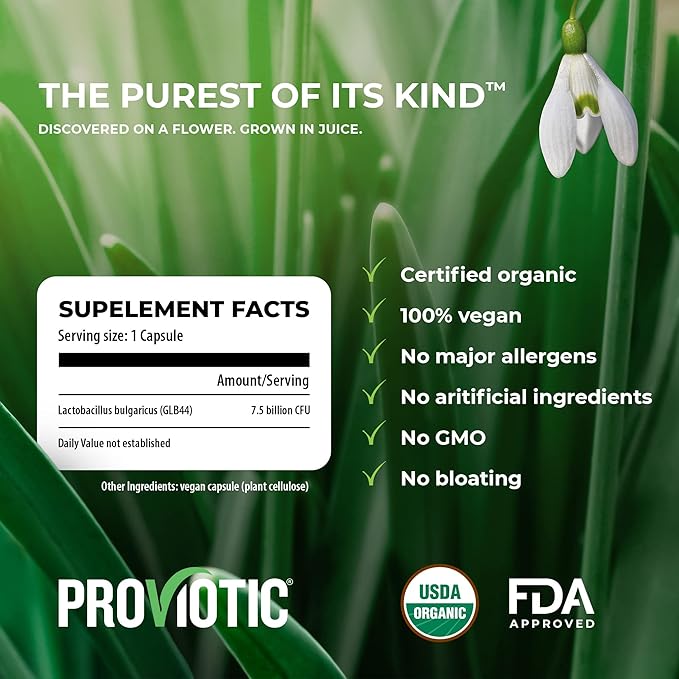 Lactobacillus Vegan Probiotic Supplement with a Patented Formula for Digestive Health Immune Support for Healthy Gut Anti Bloating for Men and Women (Pack of 5)