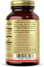 Solgar Vitamin E 268 mg (400 IU) - 100 Vegan Softgels - Naturally Sourced - Non-GMO, Gluten Free - 100 Servings