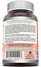 Amazing Omega Wild Alaskan Salmon Oil 2000mg Per Serving Softgels Supplement (180 | 2 Pack)