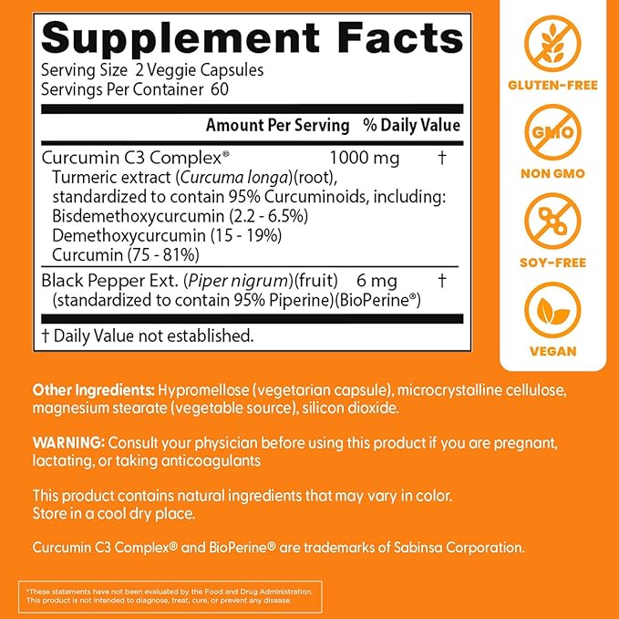 Doctors Best Curcumin Phytosome, Bioavailable Curcumin, Non-GMO, Gluten Free, Soy Free, Vegan 60 Veggie Caps