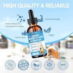 15-in-1 Liposomal Vitamin B Complex Pro, B Complex Drops with Vitamin B1, B2, B3 Niacinamide, Choline, B5, B6, B7 Biotin, Inositol, Folate, B12, Zinc, Lutein, Zeaxanthin, Taurine, Vitamin C, 2 fl oz