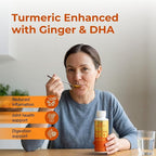 PURALITY HEALTH Curcumin Gold, from Turmeric with Ginger Oil & DHA Omega-3s, Micelle Liposomal Enhanced Absorption, Joint Health, 15 Day Supply