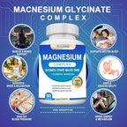 Magnesium Complex Supplement - 1000mg with 7 Magnesium Forms Including Glycinate, Citrate, Malate, Taurate & Orotate - Supports Relaxation, Muscle Function & Bone Strength - 90 Capsules