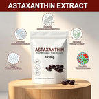 Astaxanthin 12mg Softgels - Premium Astaxanthin from Microalgae, Triple Strength, Immune Support - Non-GMO & Gluten Free 120 Softgels (1)