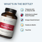 The Wellness Company Healthy Heart - Cardiovascular Strength, Blood Flow, Nitric Oxide Production & Healthy Cholesterol Levels | 60ct (1 Month Supply)