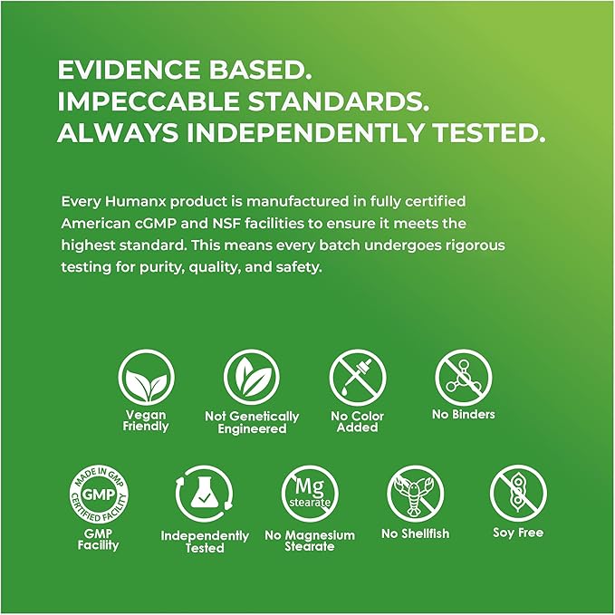 HUMANX Spermidine+ (USA Third Party Tested) - Spermidine-Rich Wheat Germ Extract & Zinc to Activate Cellular Renewal - Non-GMO, Spermidine Capsules - Supports Healthy Aging - Spermidine Supplement