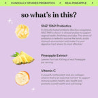Lemme Purr Vaginal Probiotic Gummies for Women - Balanced pH, Healthy Odor, Yeast Balance & Flora Support + Vitamin C for Immune Health - Tasty Pineapple (60 Count)