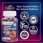 Joint Support Gummies - Extra Strength Glucosamine Gummy Supplement with Vitamin E - Natural Cartilage Joint Health & Flexibility Support, Best Support Glucosamine Chew for Men & Women - 60 Gummies