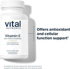 Vital Nutrients Vitamin E with Mixed Tocopherols - Potent Antioxidant Vitamin E Supplements to Support Cardiovascular Health* - Gluten and Dairy Free - Non-GMO - 100 Softgels