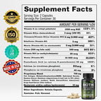 Biotin 10000mcg with Collagen Keratin Hyaluronic Acid - Hair Growth Vitamins for Women & Men - Hair Skin and Nails Vitamins with B Complex - 60 Capsules