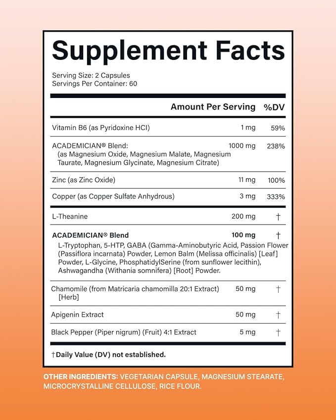 Magnesium Citrate Capsules L Theanine Supplement 200mg Magnesium Glycinate Taurate 400mg Apigenin Supplement L-Theanine Citrate 500mg 250 mg - 120 Count