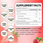 Potassium Gummies for Adults, Potassium Chloride Gummies 1200mg Support Leg Cramps & Electrolyte Balance, Strawberry Flavor 60 Count