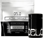 Orlo Vegan Omega 3 Algae Oil 1000mg - Natural Icelandic Nordic Omega-3 EPA & DHA Supplement - Fish Oil & Krill Alternative for Heart & Brain – 60 Easy-to-Swallow Burpless Mini Softgels & Jar
