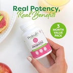Probulin Womens Probiotic - Vaginal, UT, Gut & Immune Health with Lactobacillus Reuteri - 20 Billion CFU, 12 Probiotic Strains & Prebiotics - 90 Vegan, Gluten Free Capsules for Whole-Body Wellness