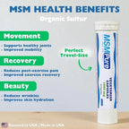 KALA HEALTH MSMPure MSM Vegetarian Capsules – 1,000 mg US-Made MSM per Capsule for Joint Health, Skin Appearance, Hair & Nail Support – 24 Count Travel Size, Organic Sulfur