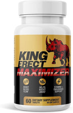 King Erect Maximizer - Enlargement Pills for Men - Fast Acting Blood Flow Support & Circulation Support - Supplement for Intimacy, Girth, Size, Stamina Loss - 60 Tablets for Male Vitality