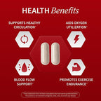 Snap Supplements Nitric Oxide Supplement with L-Arginine to Support Energy, Quick Recovery, Heart Health, Muscle Growth & Circulation, 60 Vegetarian Capsules (1 Month Supply)