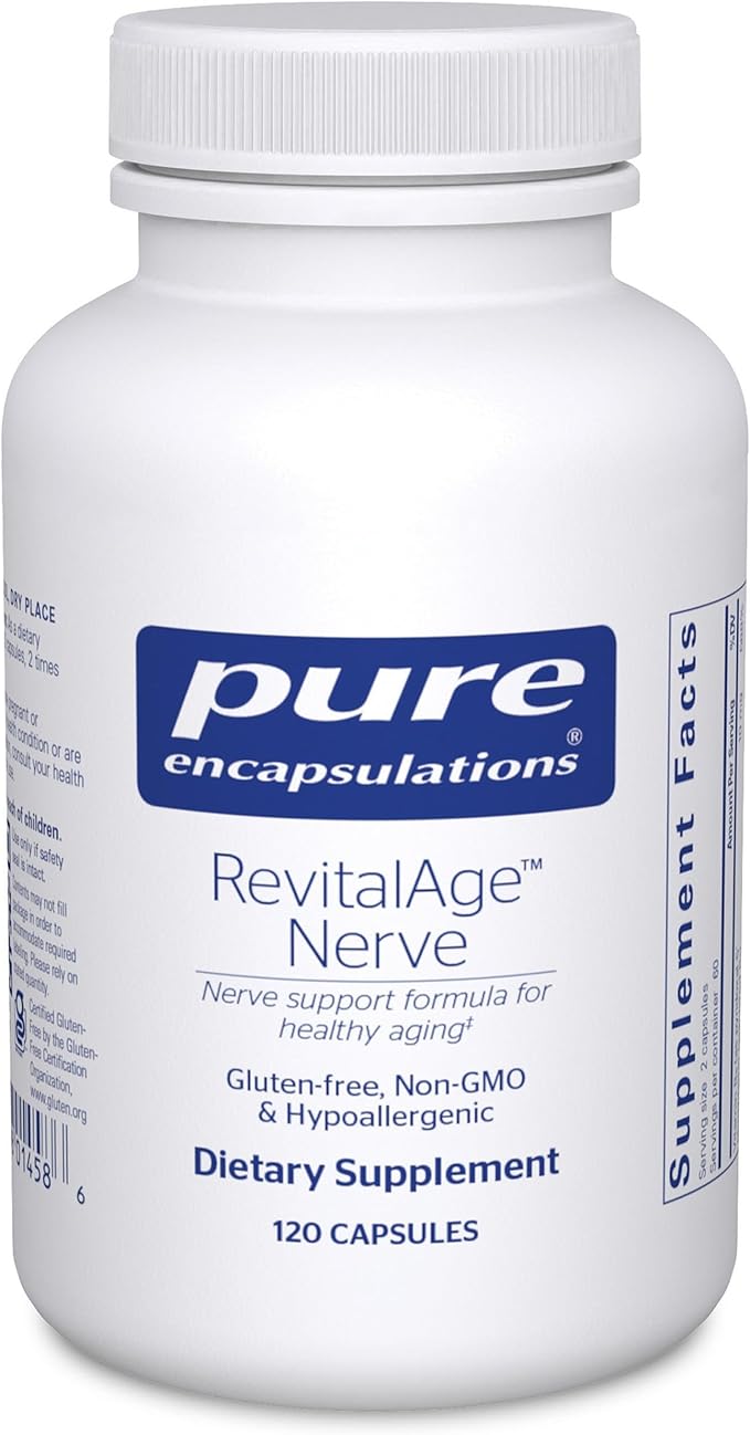 Pure Encapsulations Revita-Age Nerve | Hypoallergenic Supplement for Enhanced Cardiovascular, Metabolic and Neurocognitive Support | 120 Capsules