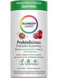 Rainbow Light Probiotic Gummies | 50 Count | Advanced Synbiotic with Prebiotic | for Men, Women & Children | Supports Digestive & Immune Health