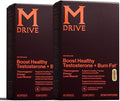 Mdrive Boost and Burn Testosterone Support Supplement with Zinc, KSM-66 Ashwagandha, Advantra Z, 120 Capsules