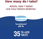 Nature Made Wellblends Sleep Longer, Melatonin 10mg, L theanine 100 mg, and GABA 100mg, Sleep Supplement, 35 Tri-Layer Tablets