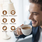 HiWell Strong Taste Mushroom Coffee 12-in-1 – Organic Ginseng, KSM-66® Ashwagandha, Lion's Mane, Reishi–Focus, Calm Energy & Immune Support–100% Fruiting Body Extracts–Vegan, Low Caffeine–30 Servings