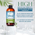 NutriNoche Colloidal Silver Liquid - Premium Silver for Immune Support - Organic Plata Coloidal para Tomar - 99.99% Ultra Pure Nano Particles for Optimal Absorption - 30 ppm 8 oz