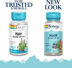 SOLARAY Hair Blend SP-38 | Herbal Blend w/Cell Salt Nutrients to Help Support Healthy Hair | 50 Servings | 100 VegCaps