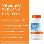 Doctor's Best Vitamin C 1000mg Supplement for Men & Women - Vegan Vitamin C Capsules as Q-C Ascorbic Acid, Immune Health Support for Adults, Non GMO, Gluten Free, Soy Free - 120 Veg Caps