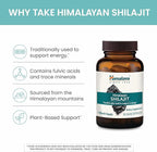 Himalaya Shilajit - Herbal Energy Supplements with Fulvic Acid and 85+ Trace Minerals, from Shilajit Resin, Vegan, Non-GMO, Gluten Free, 250 mg, 60 Capsules