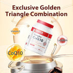 NYO3 CoQ10 200mg with Lecithin and Vitamins E, Ultra High Absorption, Antioxidant for Heart Health & Energy Production, High Coenzyme Q10 Content, Gluten Free, Non-GMO, 60 Days Supply