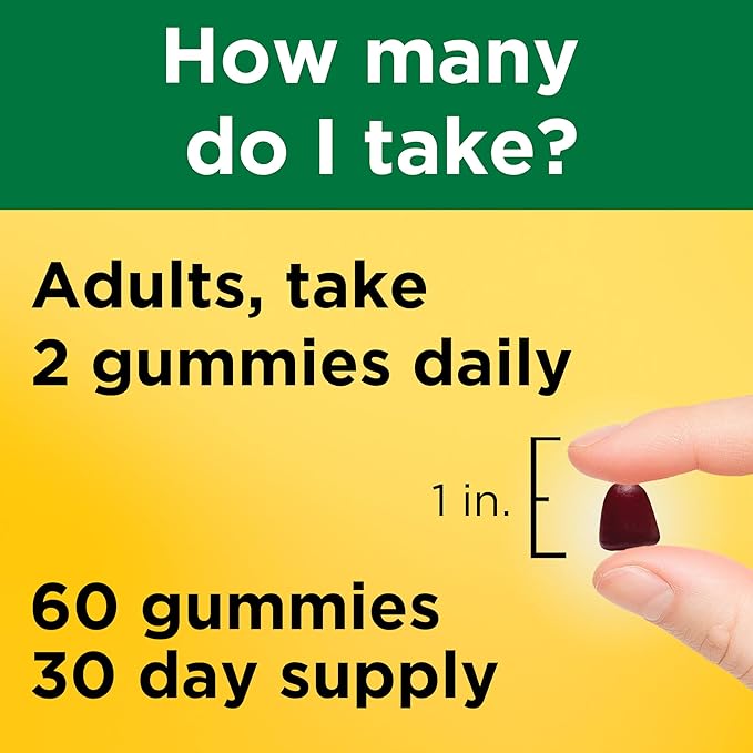 Nature Made Iron 18 mg per serving Gummies with Vitamin C, Iron Supplement for Red Blood Cell Support, 60 Gummies, 30 Day Supply