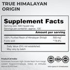 Shilajit Authentic Himalayan Shilajit Resin for Men & Women, High Fulvic Acid, Energy & Stamina, Immune Support, 85+ Trace Minerals, Lab Tested Organic Shilajit Resin, 100% Natural, 60 Grams
